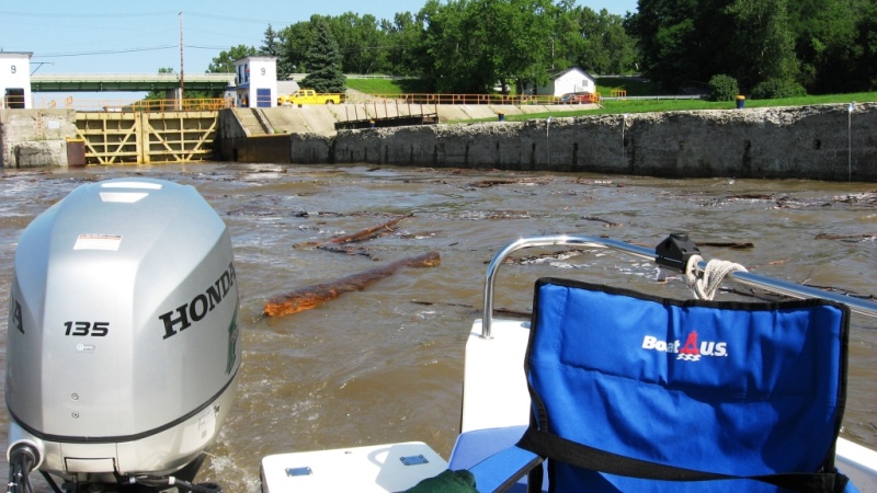 Exiting Lock 9 reveals dangerous conditions