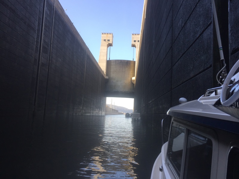 Exiting the John Day Lock