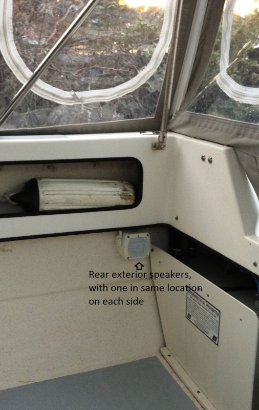 Exterior speaker locations