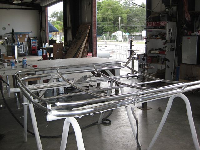 Fabrication of rack at Blue Coral in Pensacola, FL