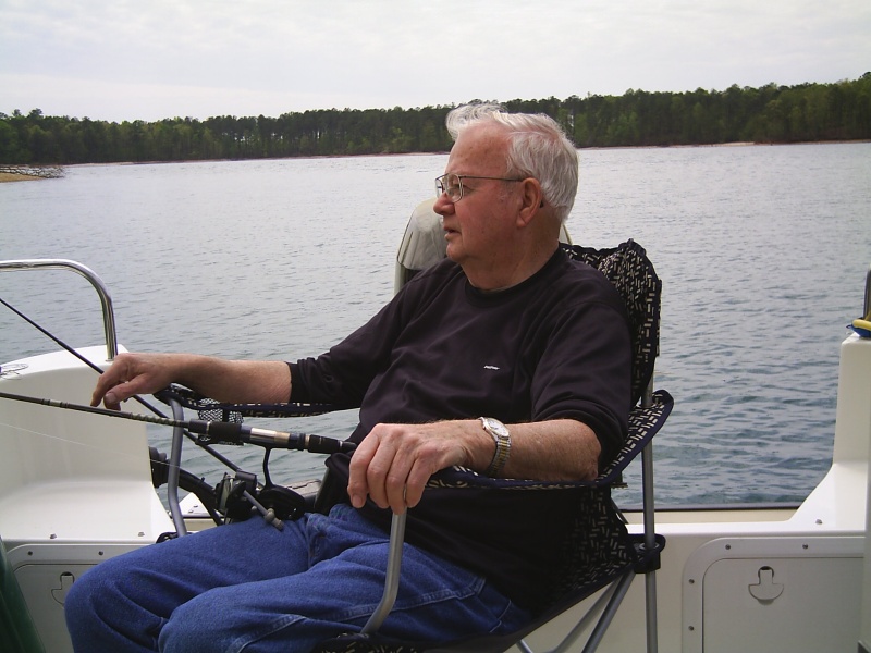 Father in law Bill enjoys his trip to lake Martin and first time on C-Pearl