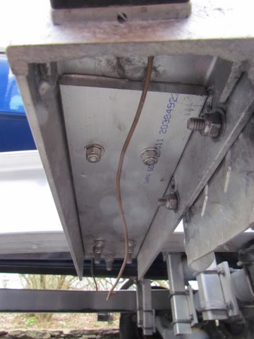 fender support with brace installed