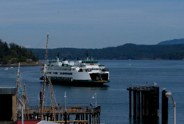 Ferry Leaving Terminal