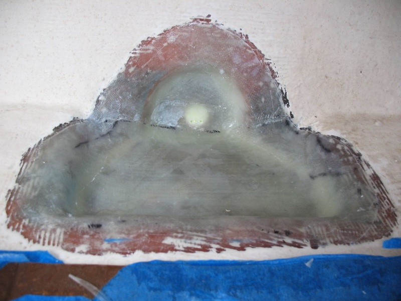 Fiberglassed.