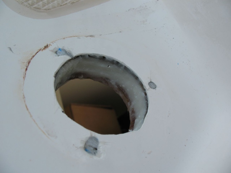 filled with thickened epoxy