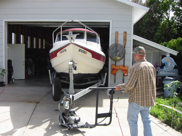 final fitting into garage.  Slow but precise