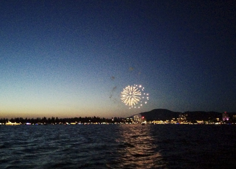 Fireworks on the lake