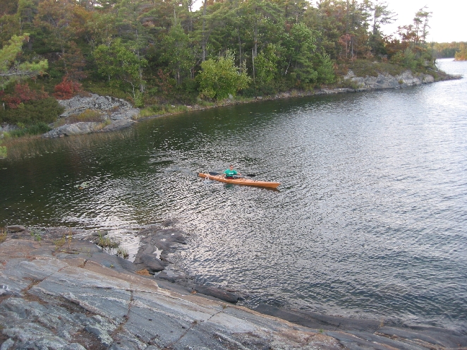 First campsite, Massasauga Provincial Park, Georgian Bay, Ontario Canada