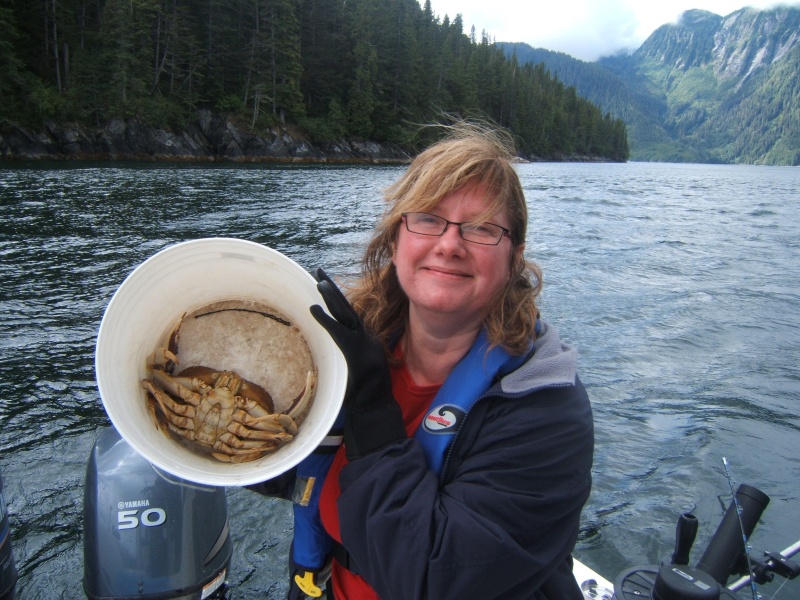 First Crab-While jigging!