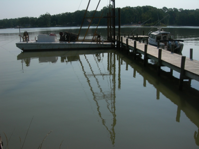 First Day 4 Piles driven August 13