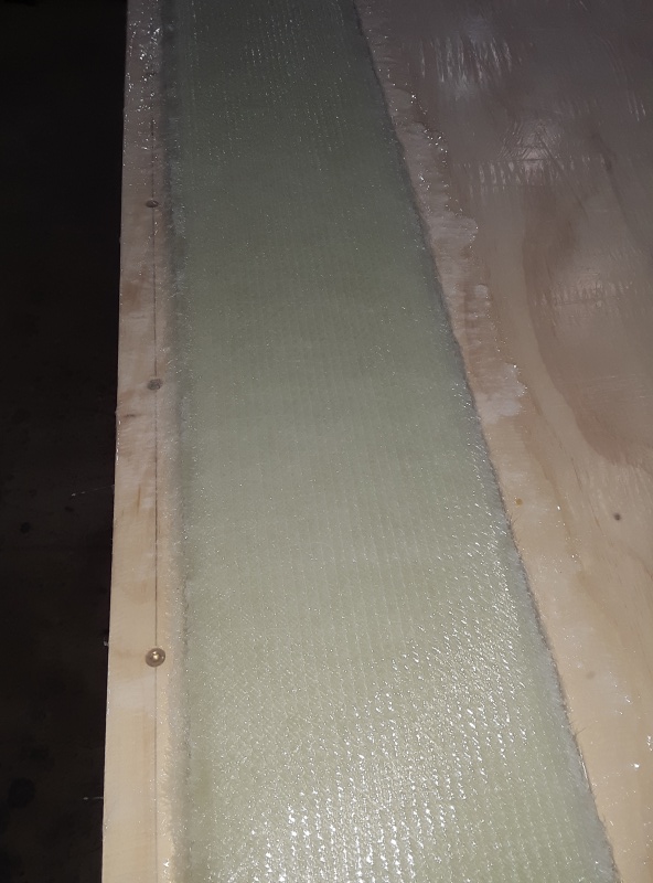 first few layers wet out