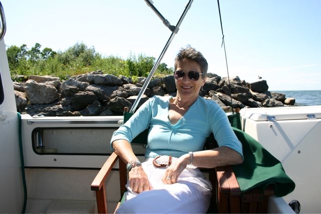 "First Mate" Darlene in Cockpit (L. Ontario)