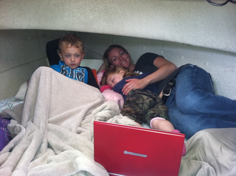First night camping in boat Friday Harbor