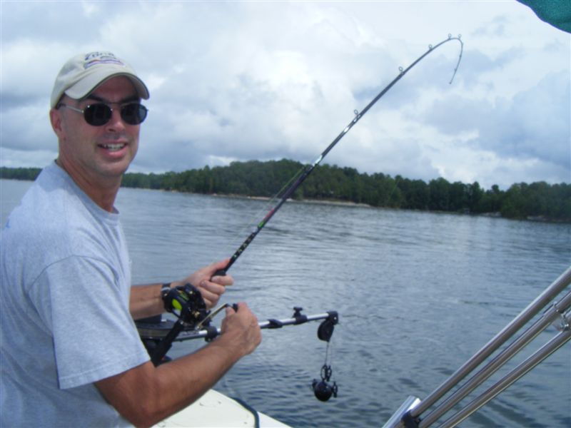 Fish on! Chasing Stripers on Lake Martin, AL.