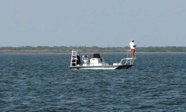 Fishing boat for the flats