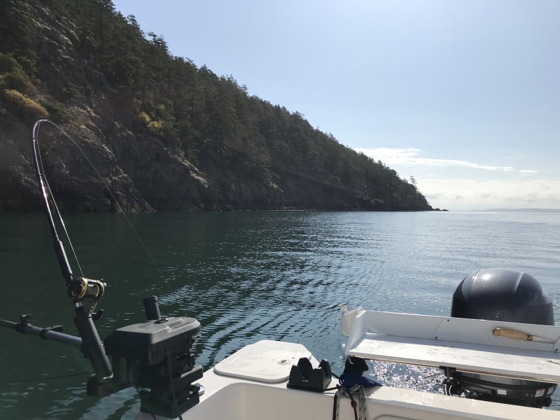 Fishing off Lummi Island