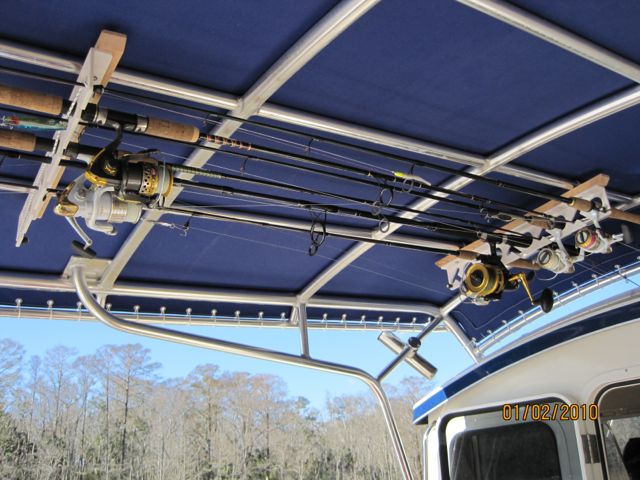 Fishing Rod Storage under rack