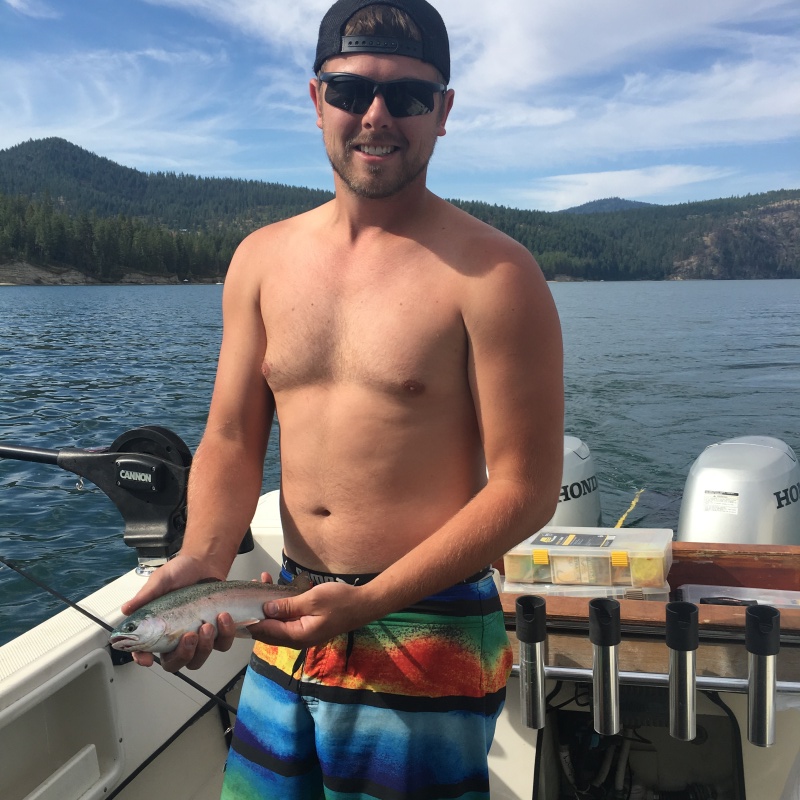 Fist fish caught on the new boat \"lake Roosevelt\"