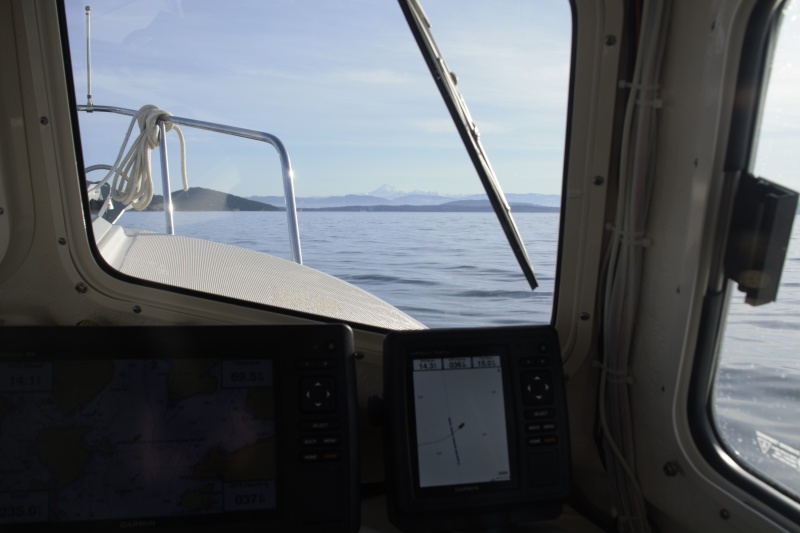 Flat calm cruise home on Monday morning