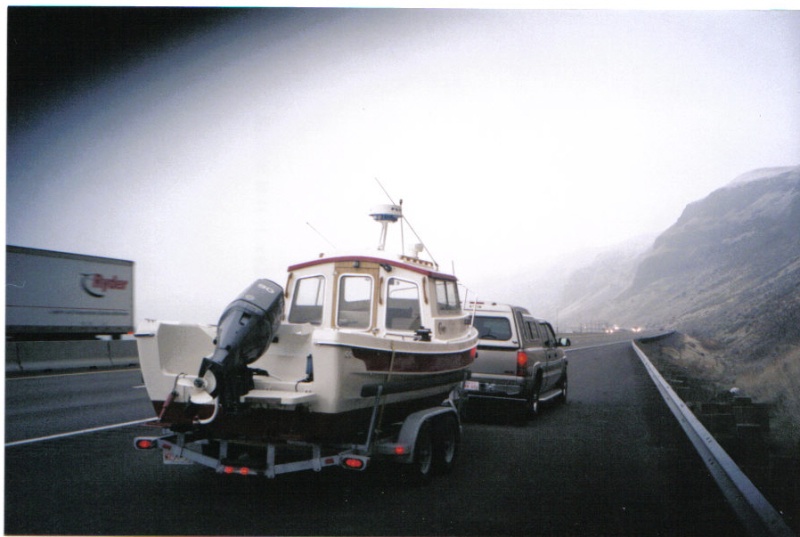 Fog along the Columbia river