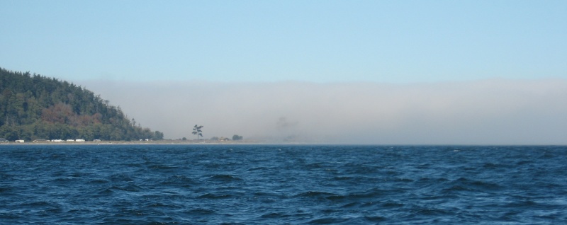Fog bank off Point Wilson, WA.