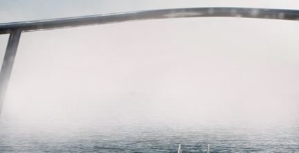 Fog in Puget Sound... can you see the boat in the middle?