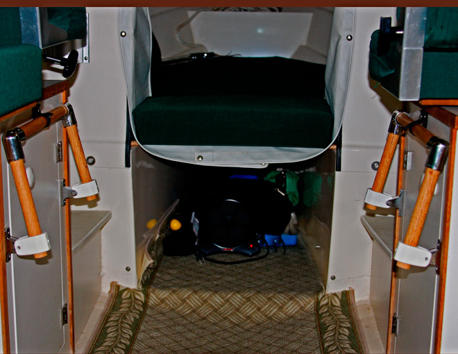 Footrest in Stowed Position