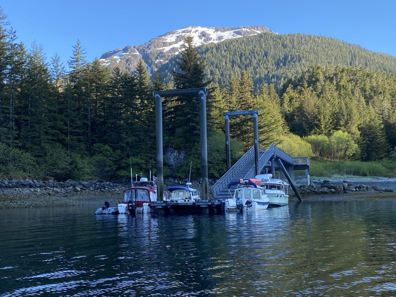 Forest service dock near Pelican