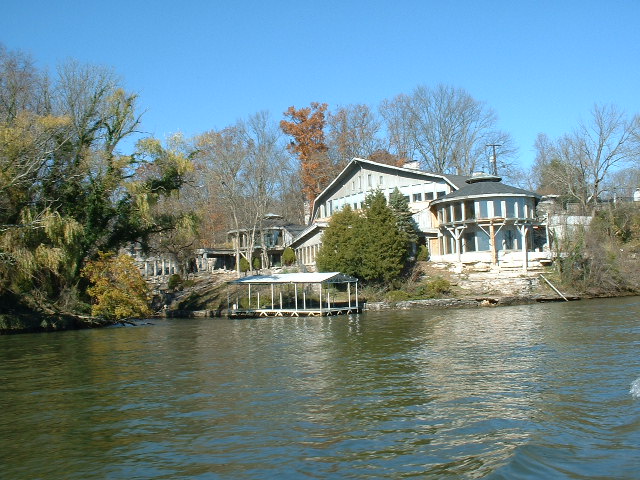 Former home of Johnny Cash. Currently under restoration. Old Hickory Lake, TN.