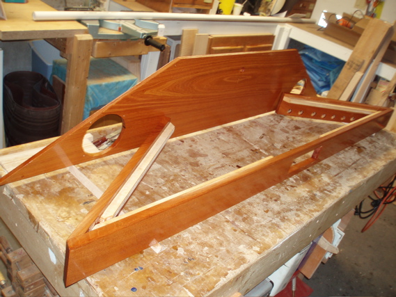 Frame varnished & ready for installation
