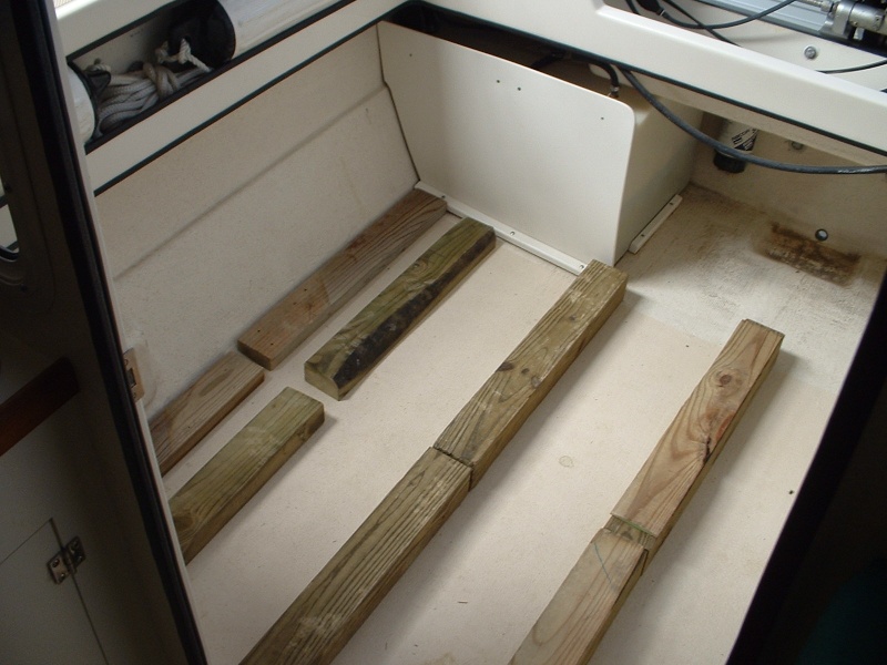 (FreighterGazer) Support Boards (pressure treated 4x4's and 2x4's)