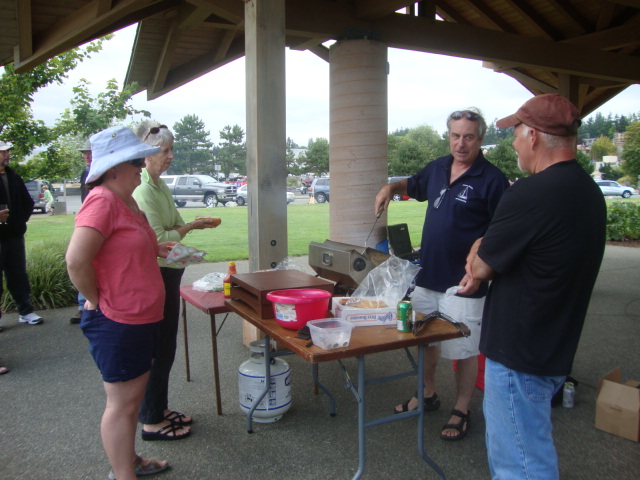 Friday night burgers and hot dogs