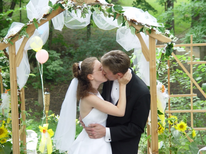From our wedding in our back yard.