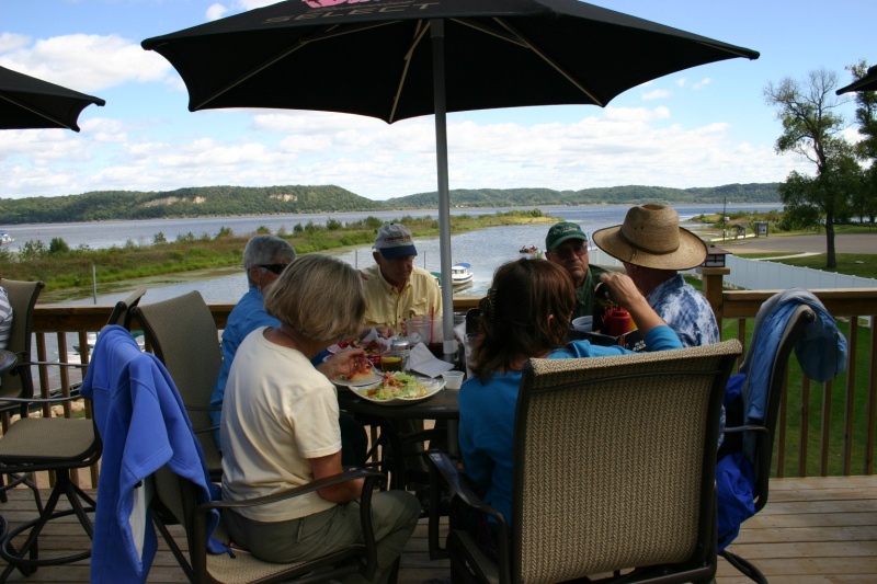 From the outside deck - great food here.