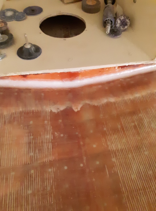 front of vberth: fillet, then 2\" 6oz tape, then 4\" 6oz tape