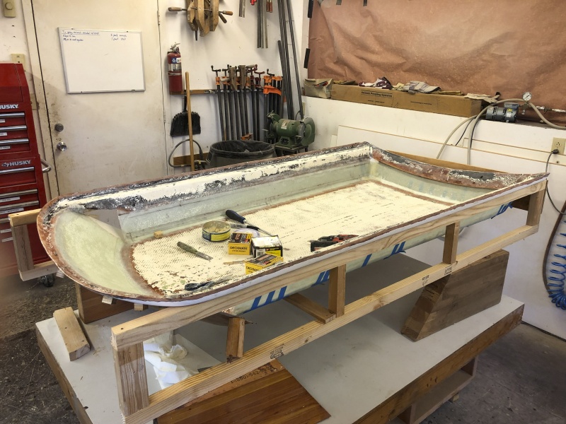 Front section has been laid up.
