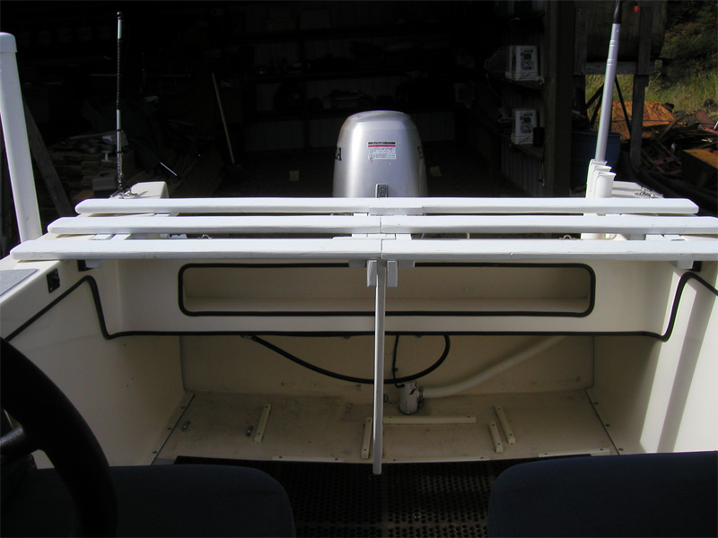 Front view of the sun deck