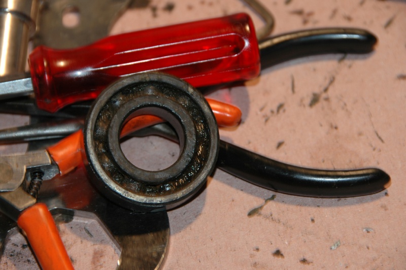 frozen bearing reomoved and cleaned
