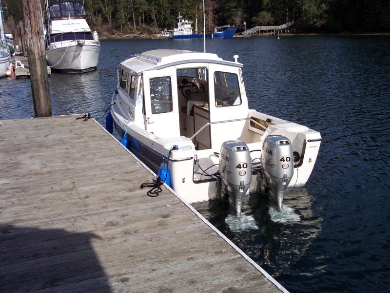Fuel dock at Jarrel Cove Marina.