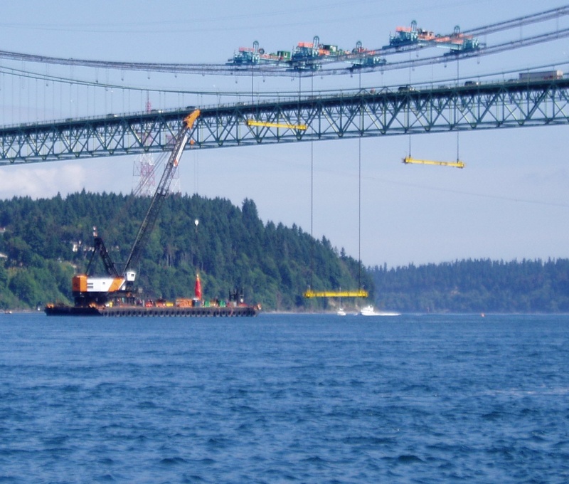 Gantry cranes set to raise first road section