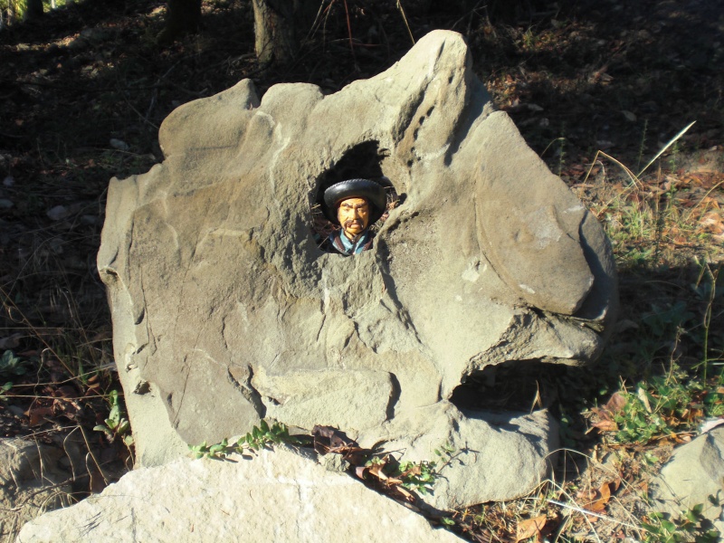 Garden art, Thetis Island.