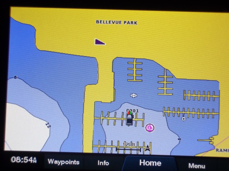 Garmin 742xs Navigating Chart