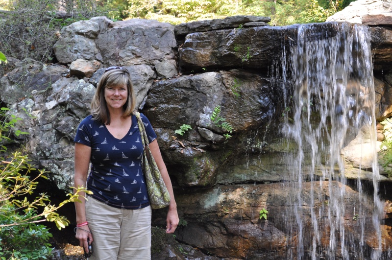Garvan Gardens has lots of "water features".