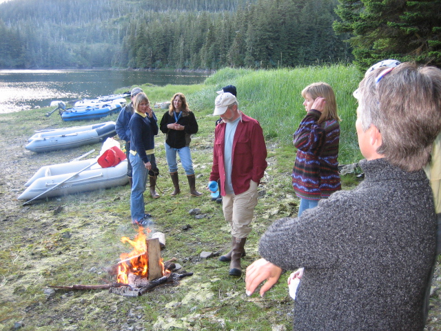Gathering around the fire