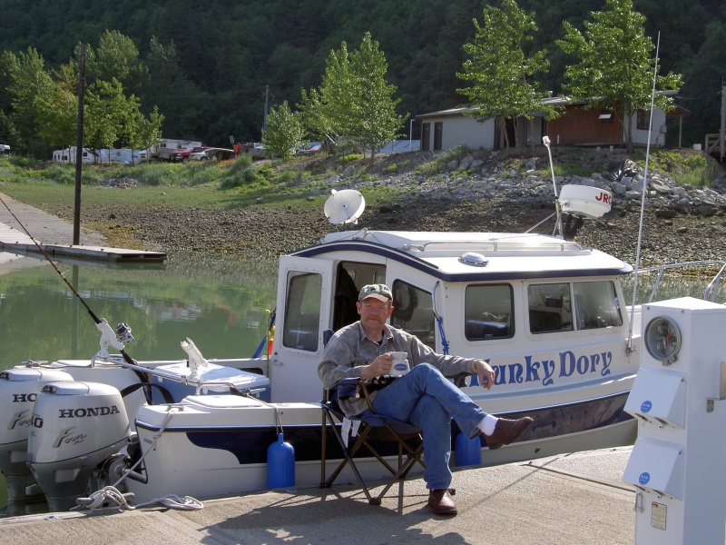 gathering energy for loading boat at skagway