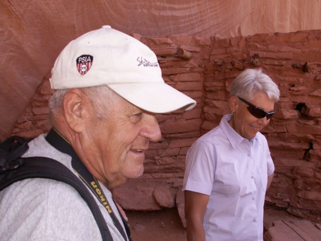 George and Janice (Sea Quest) at Defiance House in Forgotten Canyon 9-23-08