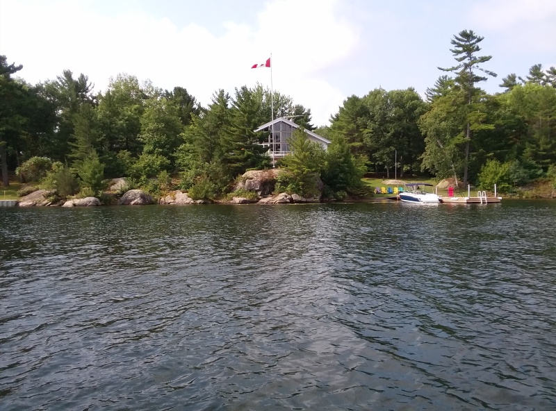 Georgian Bay outside Trent Severn pink granite rocks