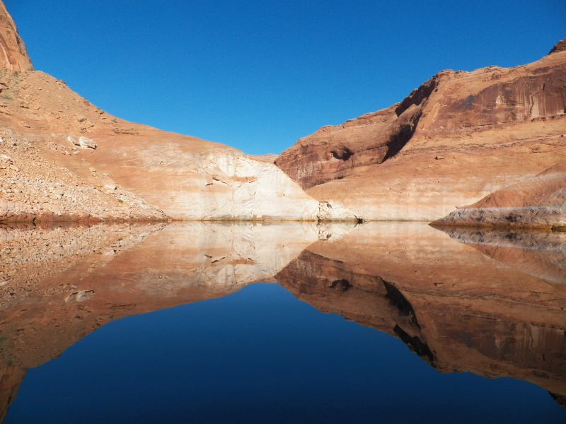 Getting into the canyons early means that the slalom racers aren't making waves and you can see things like this.
