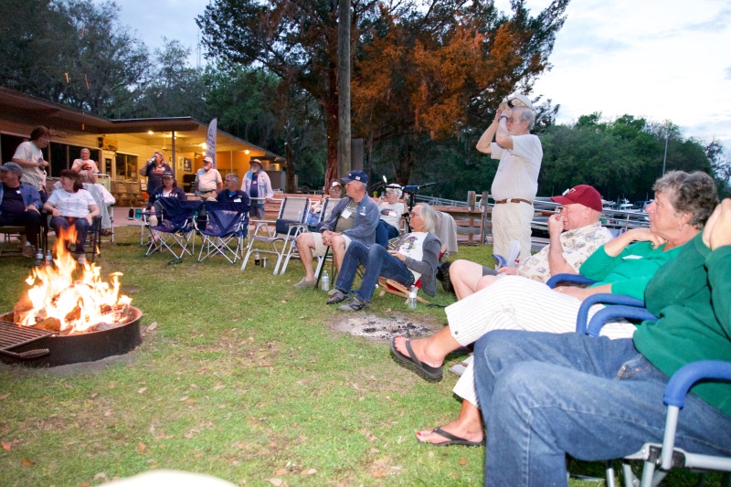 getting ready for the campfire.