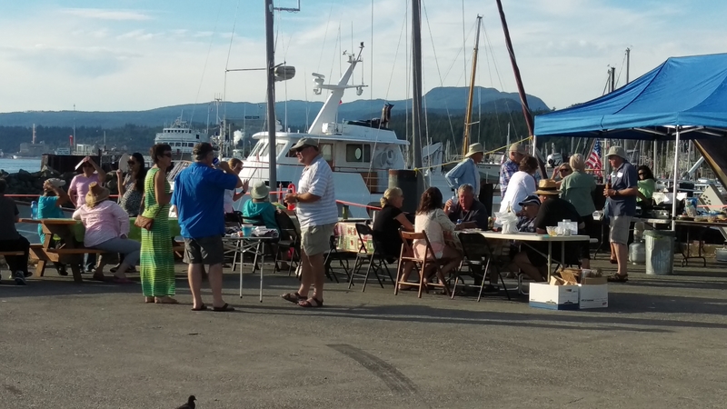 getting set up for breakfast Sat. am